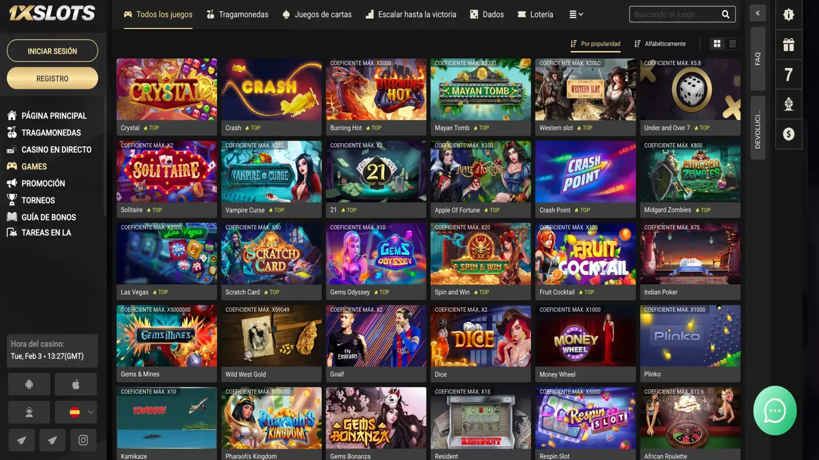 1xSlots Games ARS