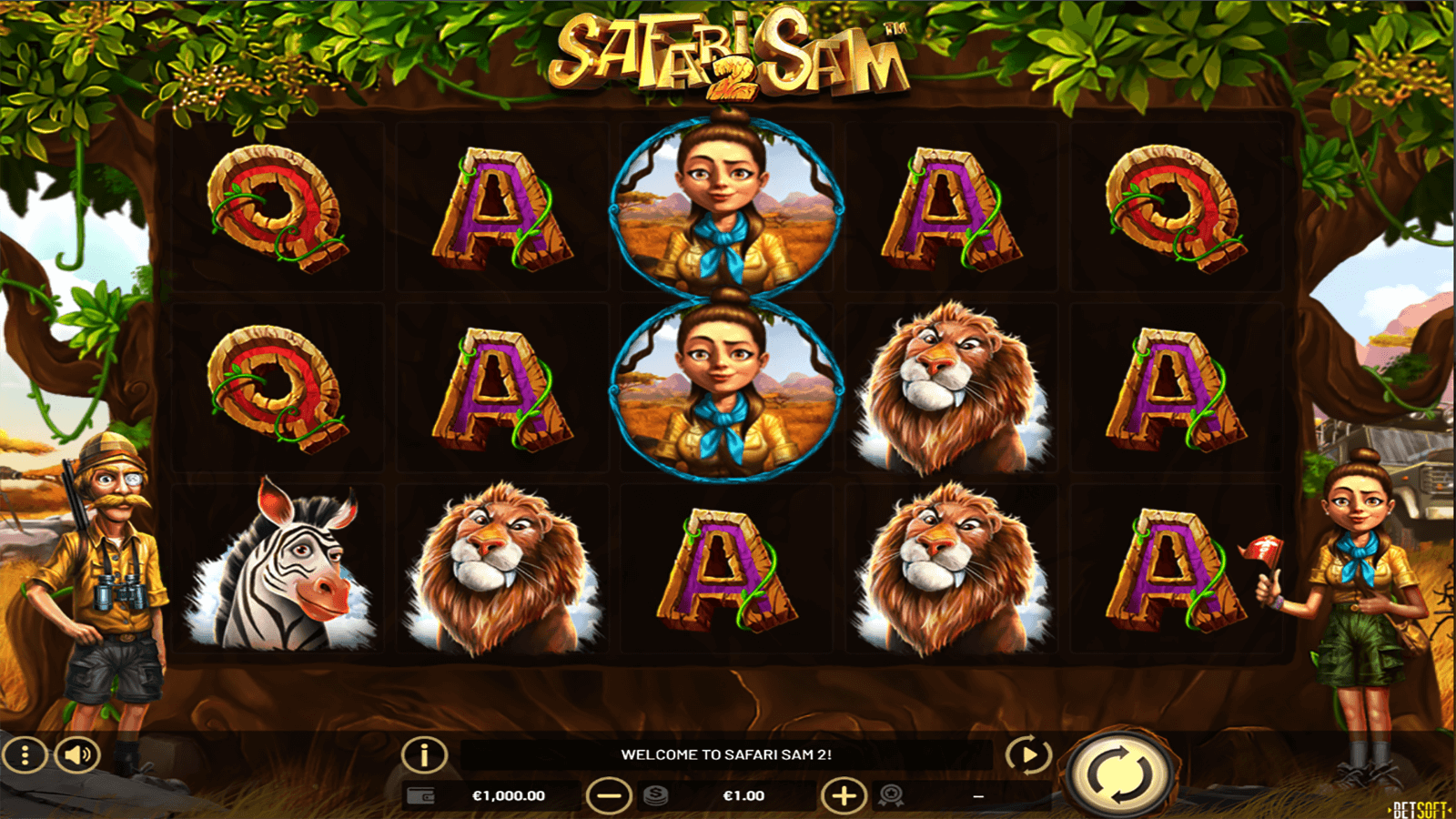 3D Slot Safari Sam 2 Betsoft