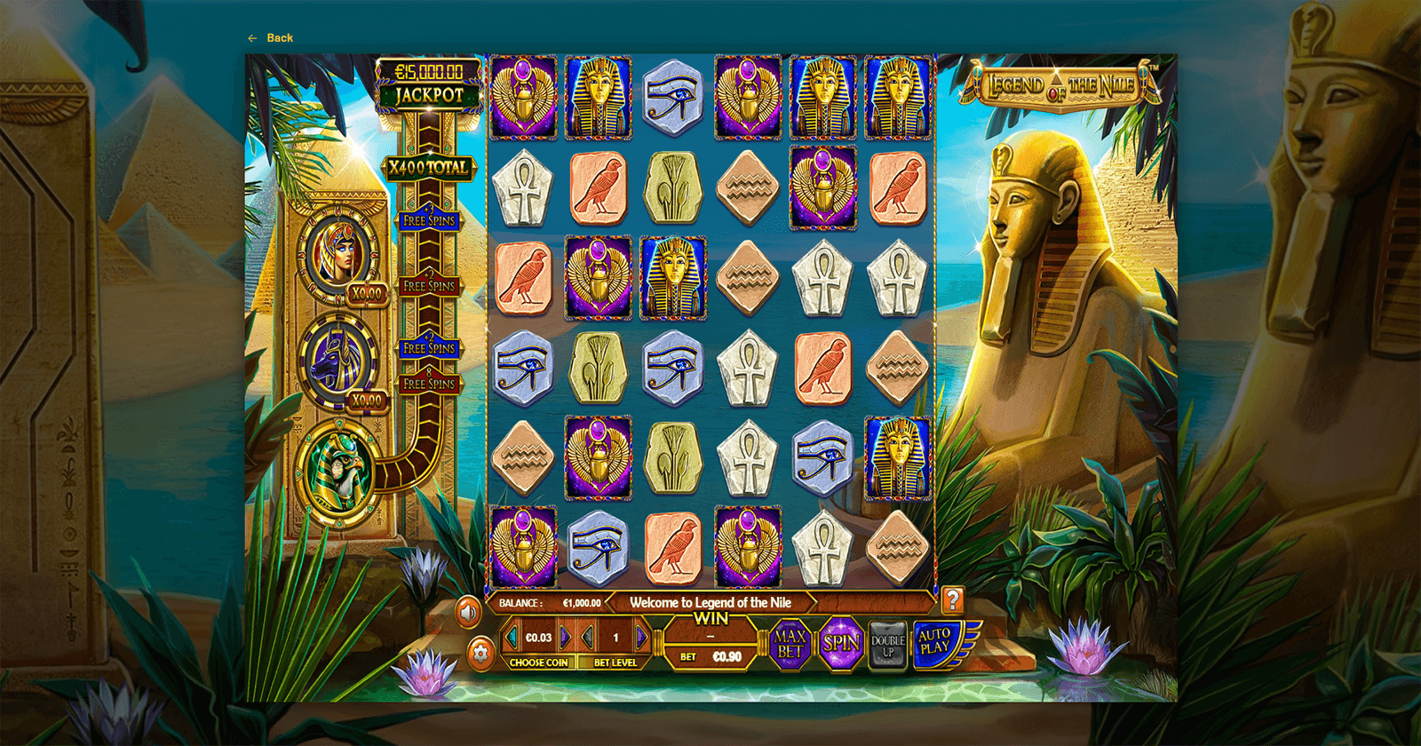 BetSoft Legend of the Nile Slot