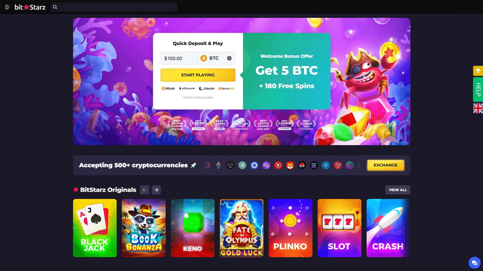 BitStarz Casino Pagina Principal
