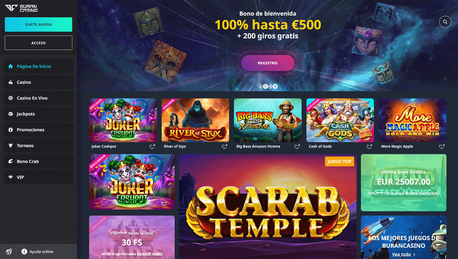 CasinoEnlineaHEX.com   BuranCasino Pagina De Inicio