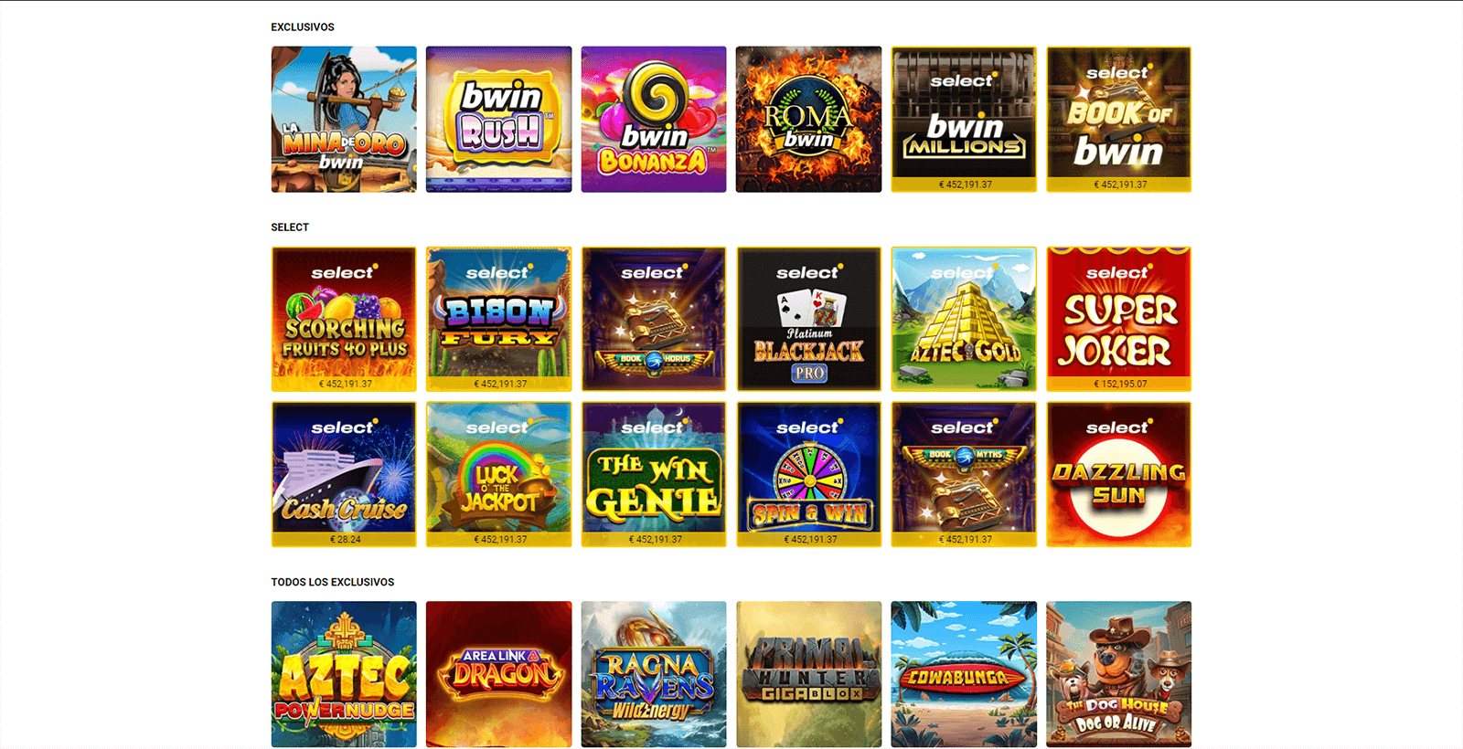 CasinoEnlineaHEX.com   Bwin Casino Juegos Nuevos