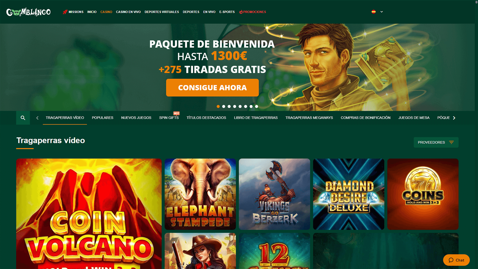 CasinoEnlineaHEX.com   Gomblingo Casino Pagina de Inicio