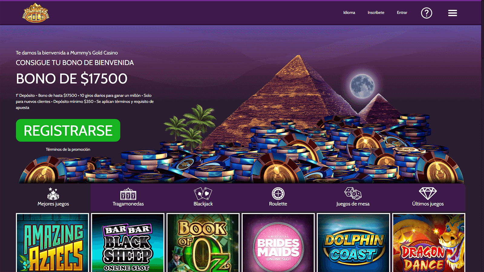 CasinoEnlineaHEX.com   Mummys Gold Casino Online que Acepta Maestro