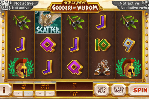 age of the gods goddess of wisdom playtech tragamonedas gratis