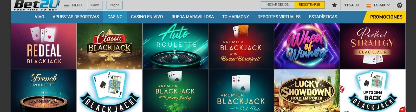 Juegos de Bet2U Casino