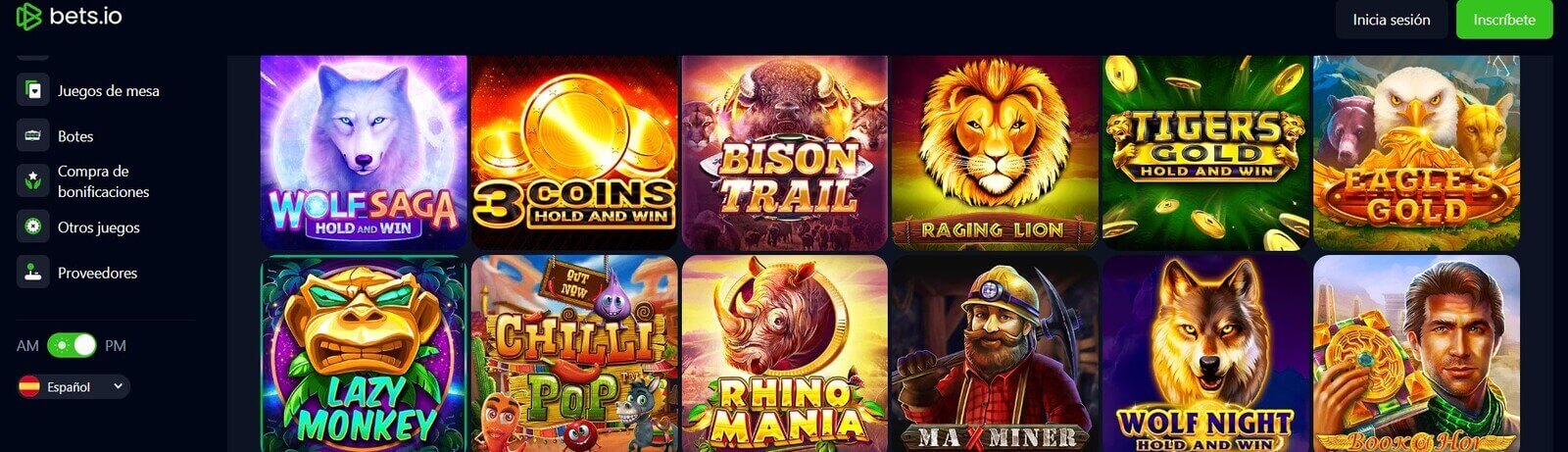 Jugar a las tragamonedas de Bets.io Casino online en Latinoamérica