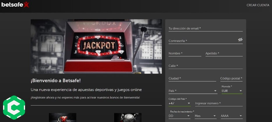 betsafe entrar paso