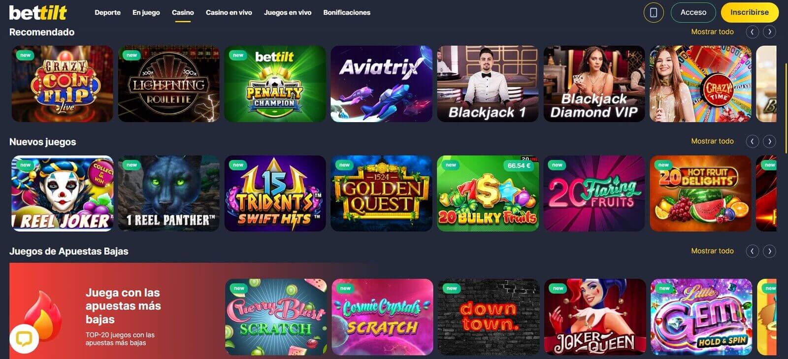 Reseña de Bettilt Casino online en 2023