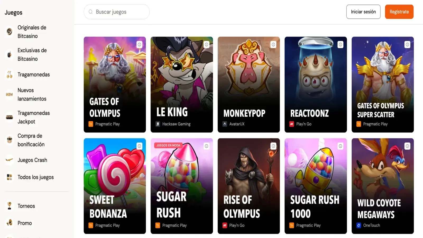 Bitcasino Juegos
