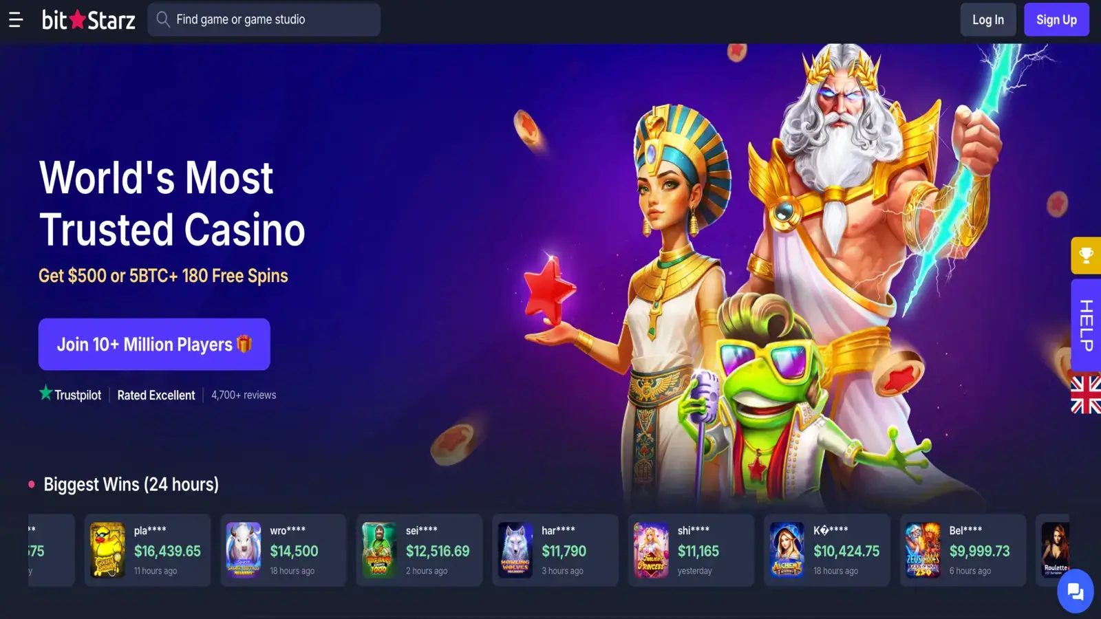 BitStarz Homepage