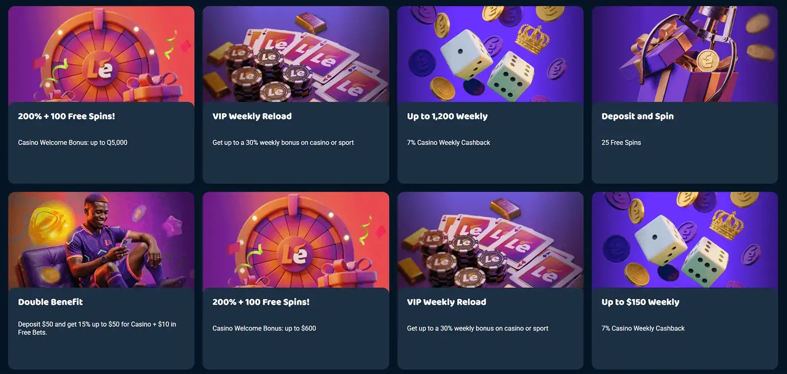Bonos de LeBull Casino en Am&eacute;rica Latina