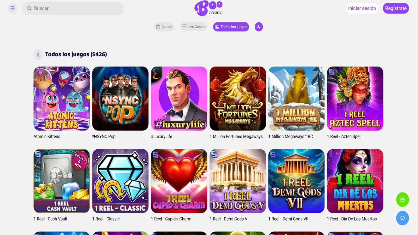BooCasino Games MX