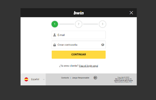 bwin registrarse