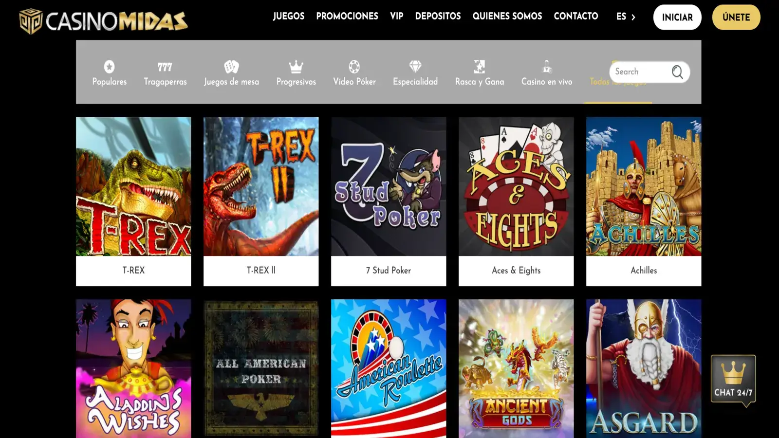 Casino Midas Juegos