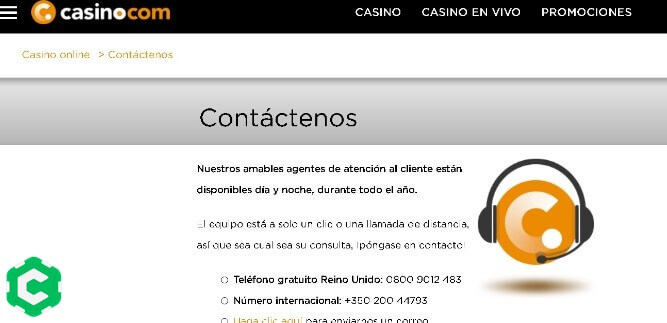 casino.com registrarse paso