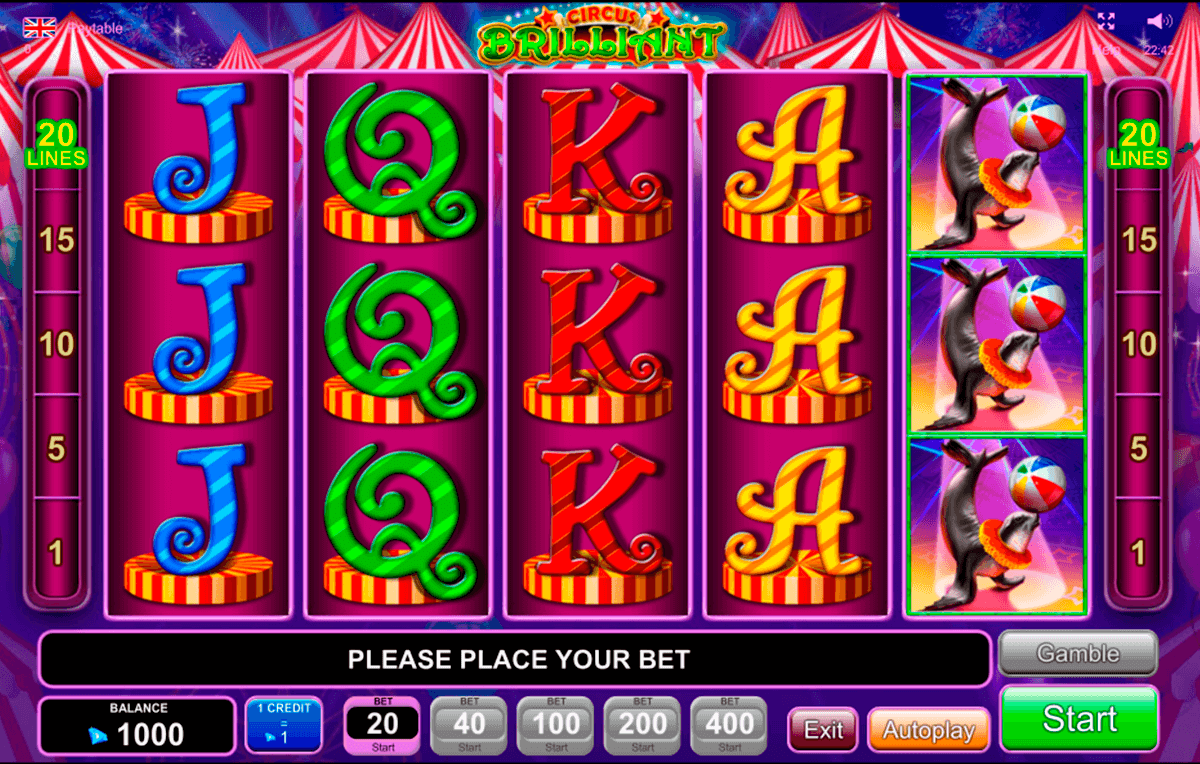 circus brilliant egt tragamonedas gratis