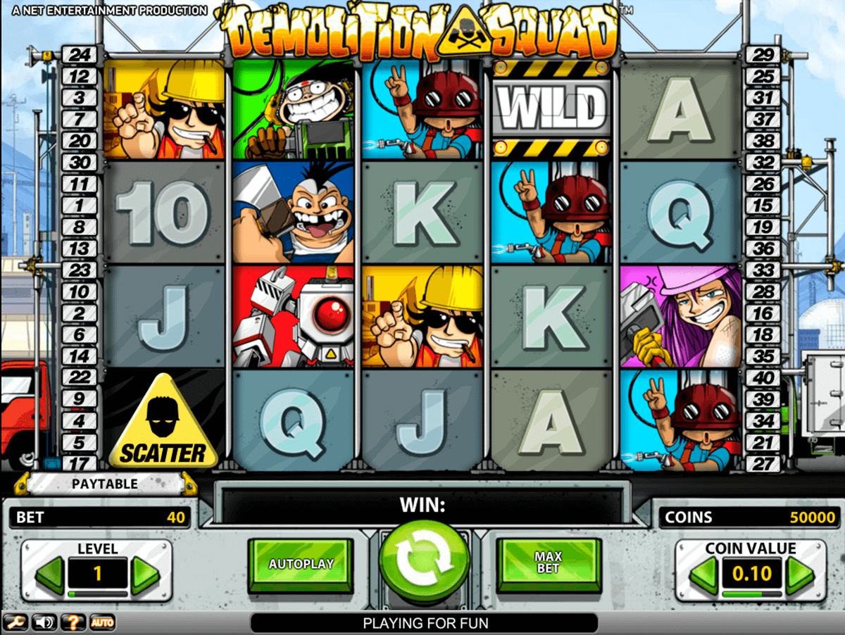 demolition squad netent tragamonedas gratis
