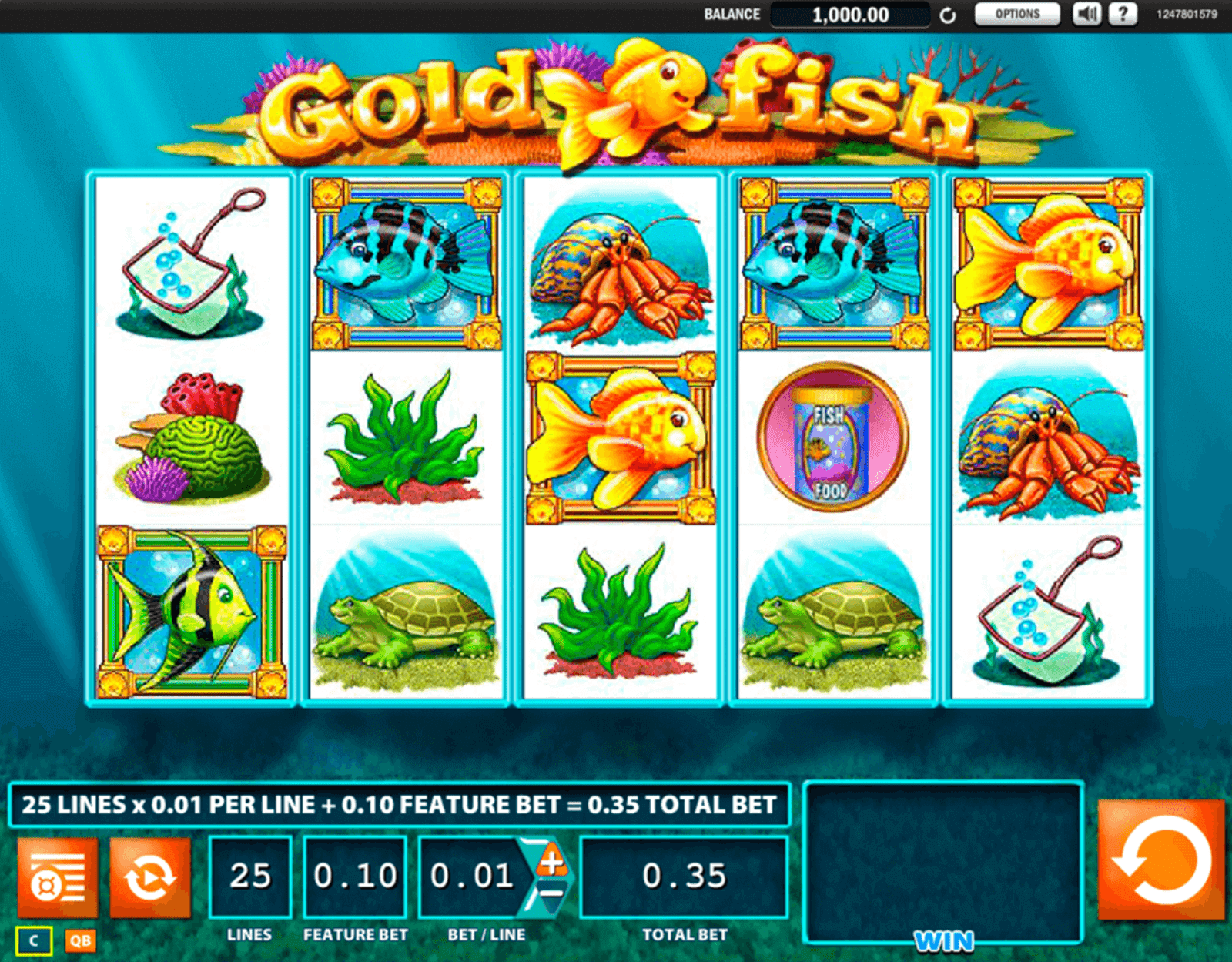 Tragamonedas Gold Fish de WMS