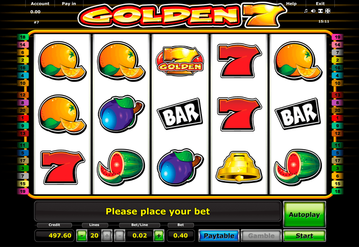 golden 7 novomatic tragamonedas gratis