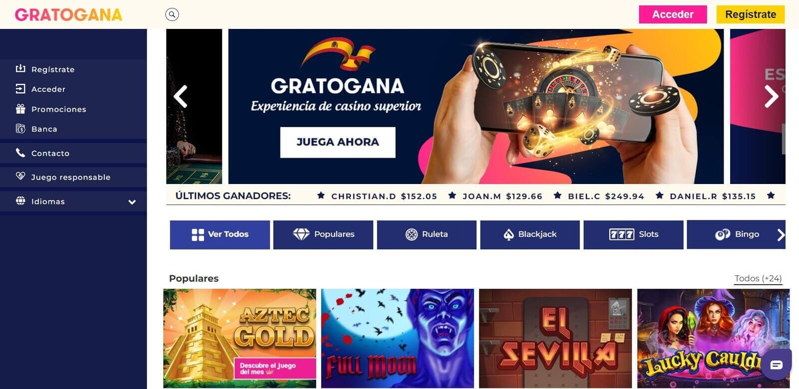 Gratogana Casino online   Reseña honesta en 2023