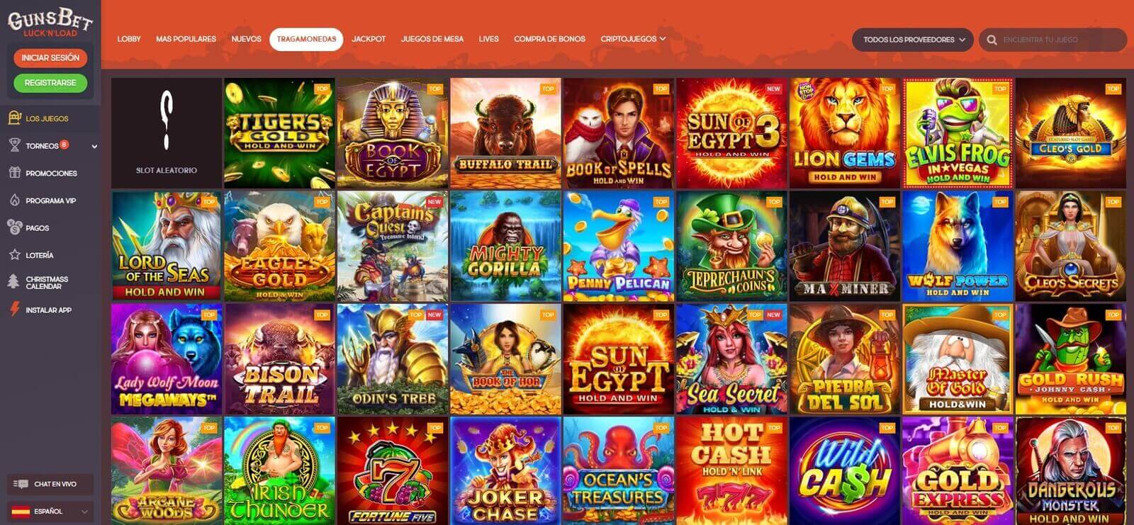 Tragamonedas de Gunsbet casino online en América Latina
