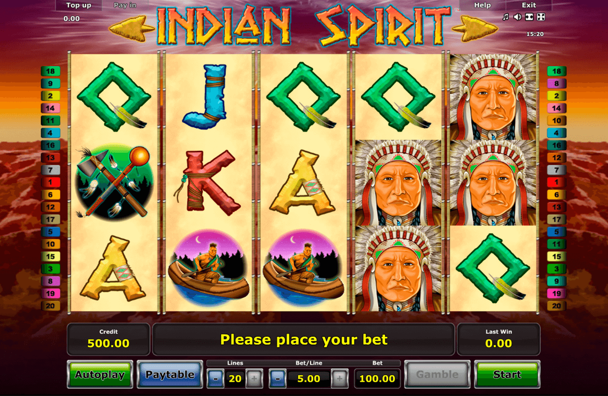 Indian Spirit Juego De Casino 4000 Gratis