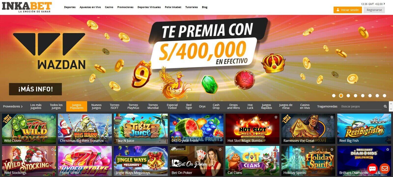 Tragamonedas de Inkabet casino online en Perú de 2023