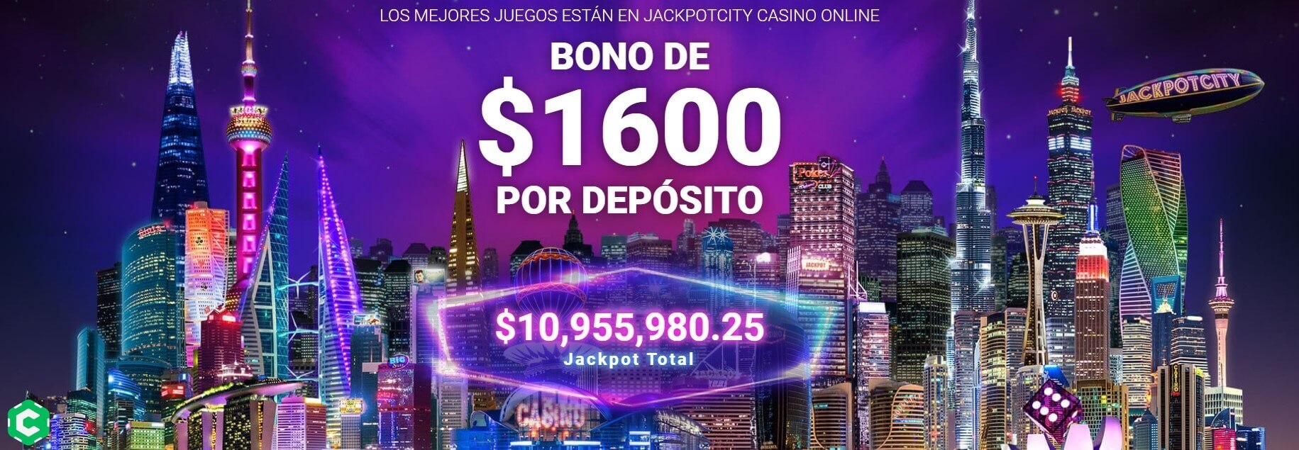 Bono de Bienvenida en JackpotCity Casino