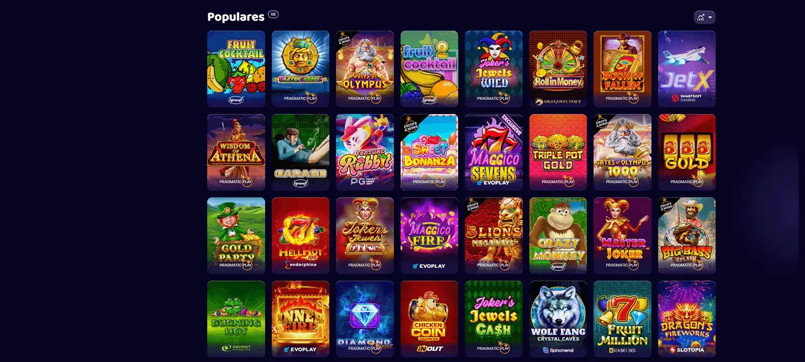 Juegos populares de Magic Casino en Argentina