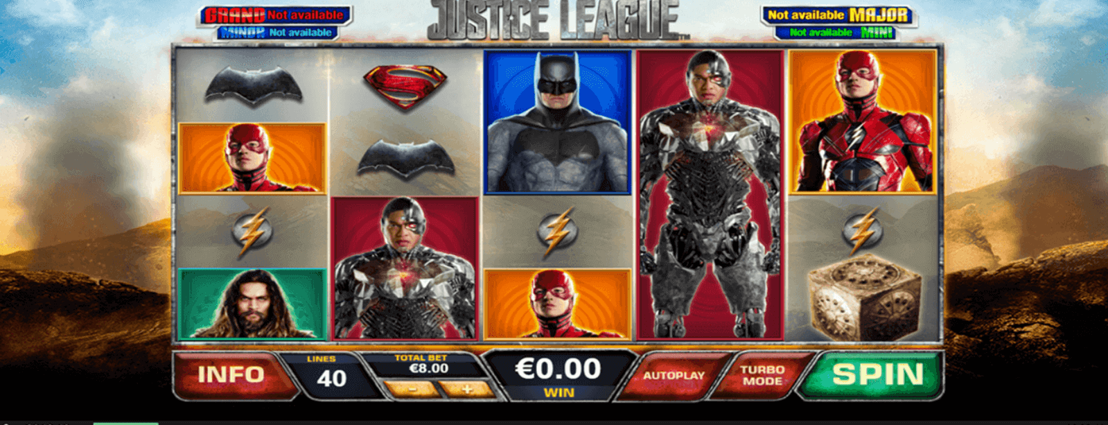 Tragamonedas Justice League de Playtech