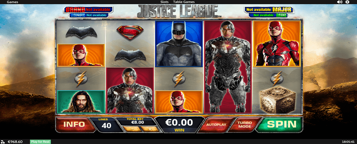 justice league playtech tragamonedas gratis