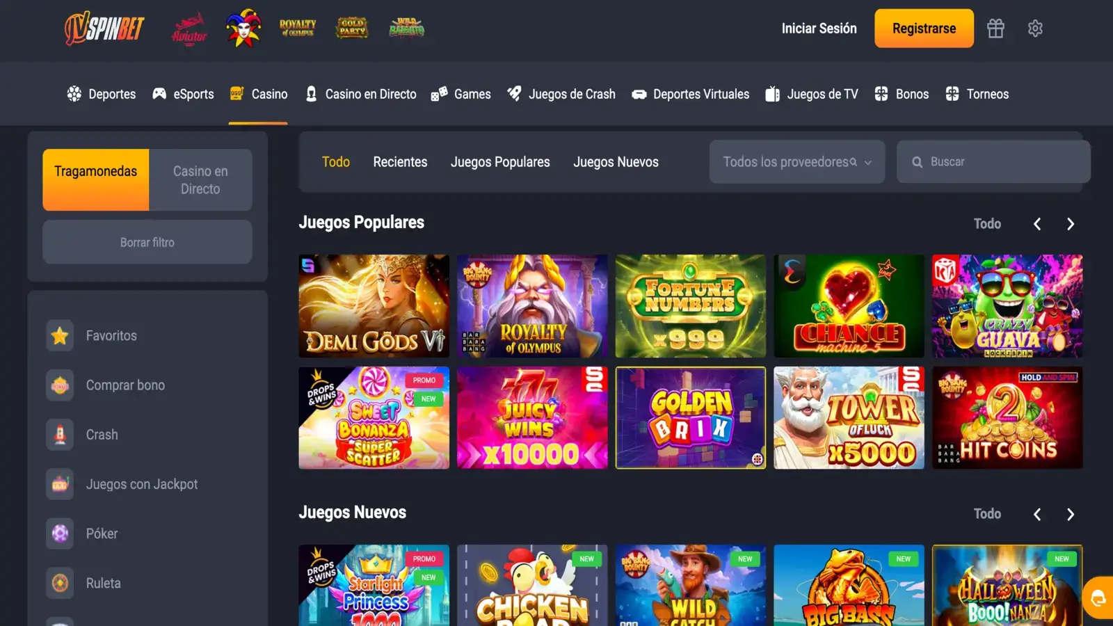 JVSPINBET Games ARS