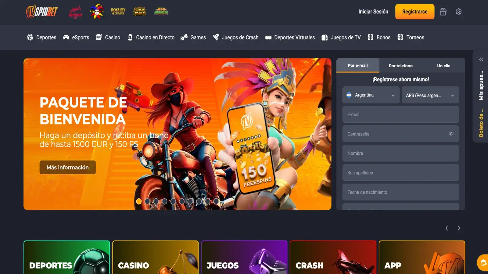 JVSPINBET Homepage ARS