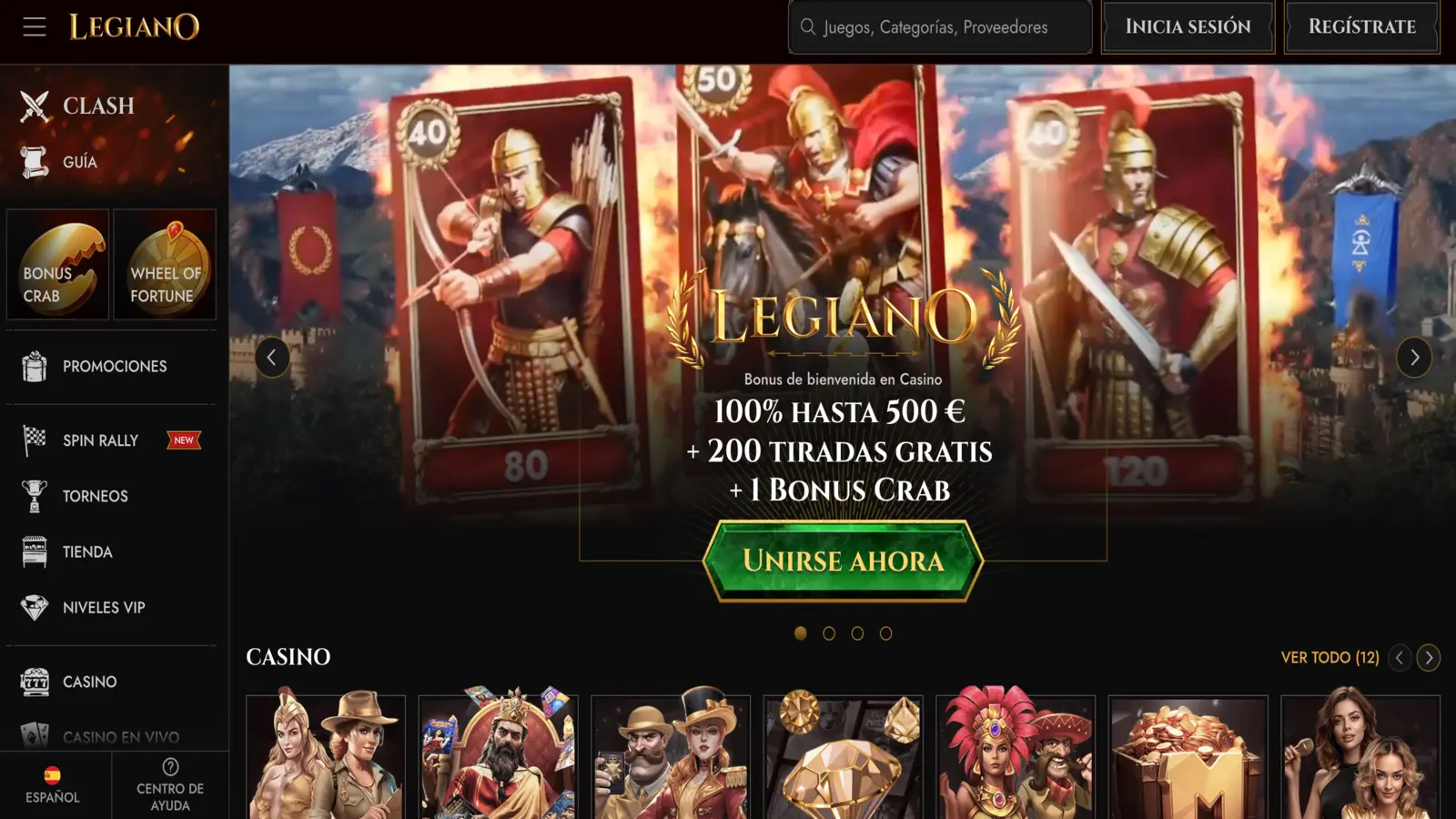 Legiano Homepage ES