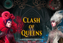 logo clash of queens genesis
