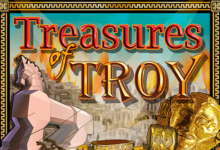 logo treasures of troy igt