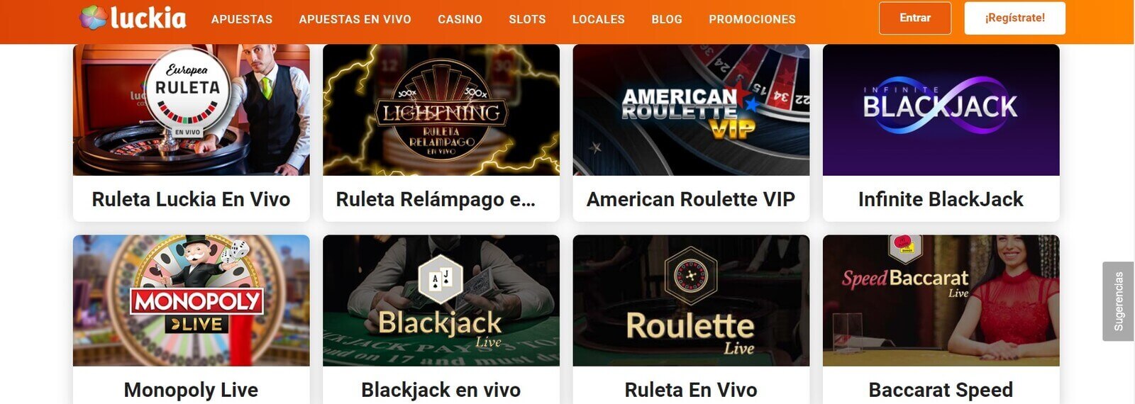Juegos de Luckia Casino online