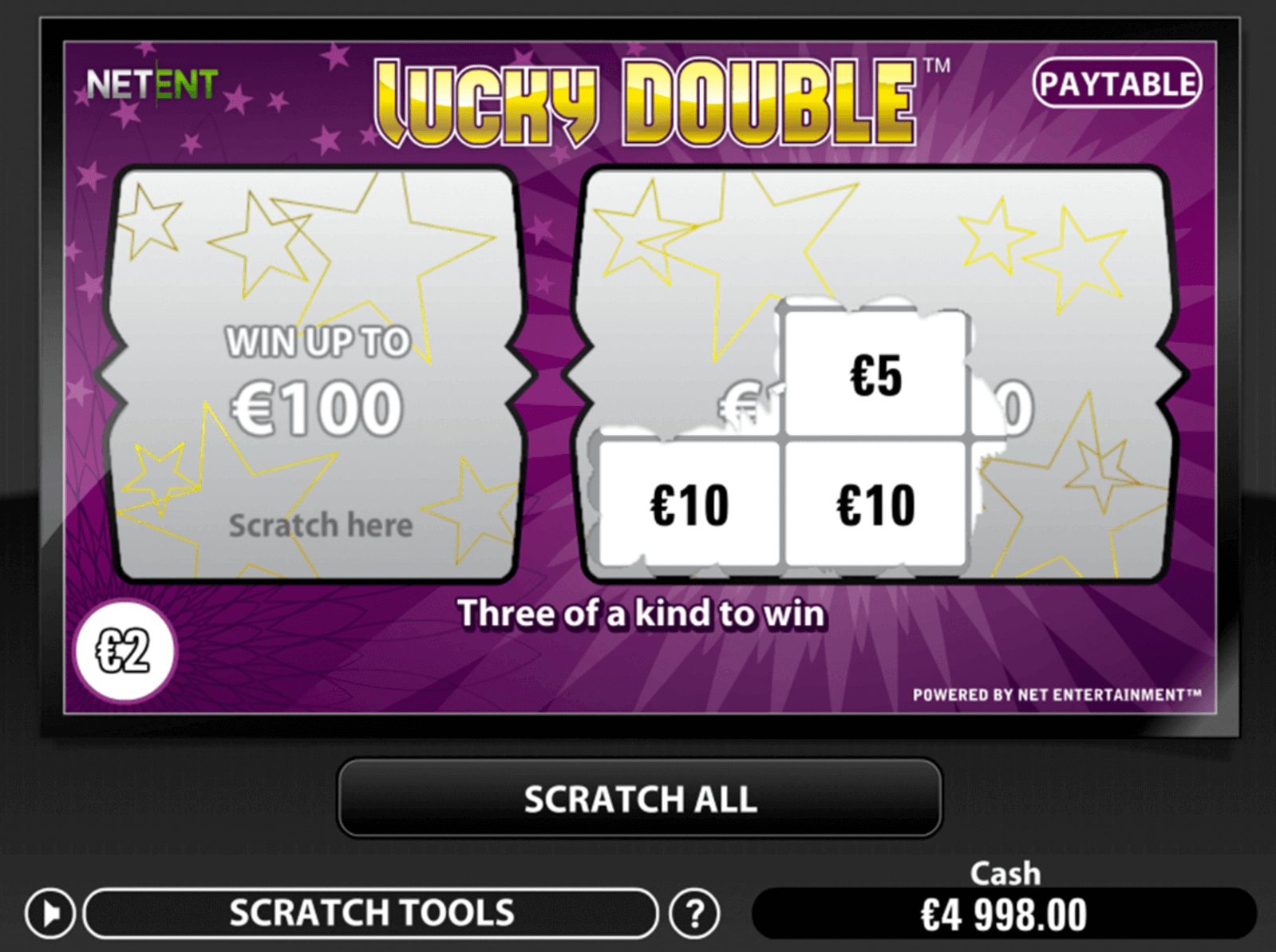Jugar a las rasca y gana gratis Lucky Double de NetEnt
