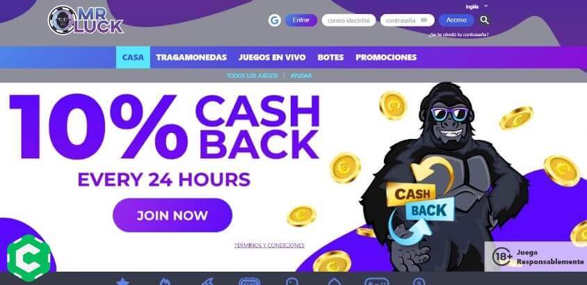 mrluck entrar paso