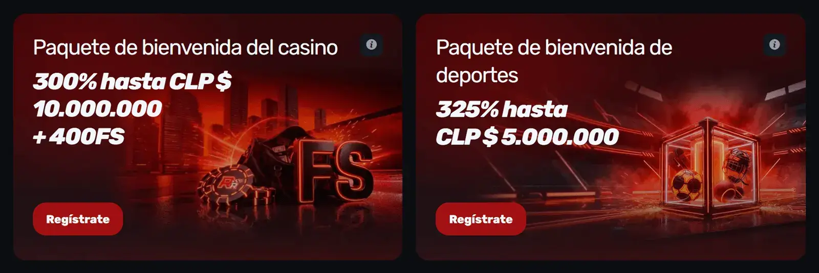 Oferta de bienvenida del casino Red Racer en Latinoam&eacute;rica
