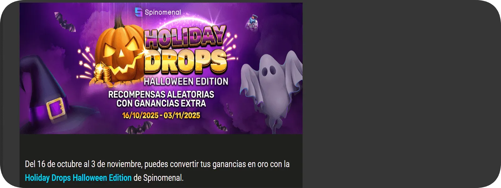 ofertas de halloween del casino silverplay