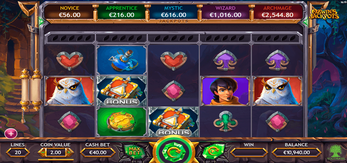 ozwins jackpots yggdrasil tragamonedas gratis