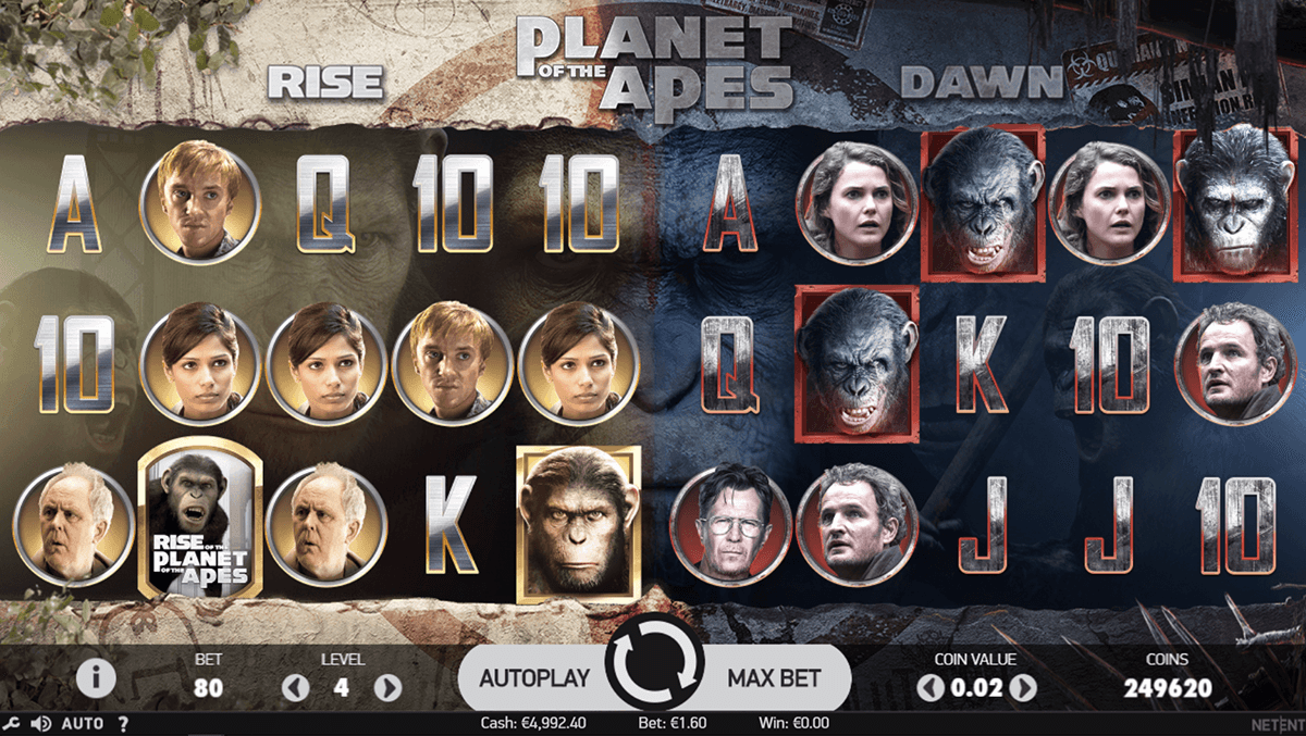 planet of the apes netent tragamonedas gratis