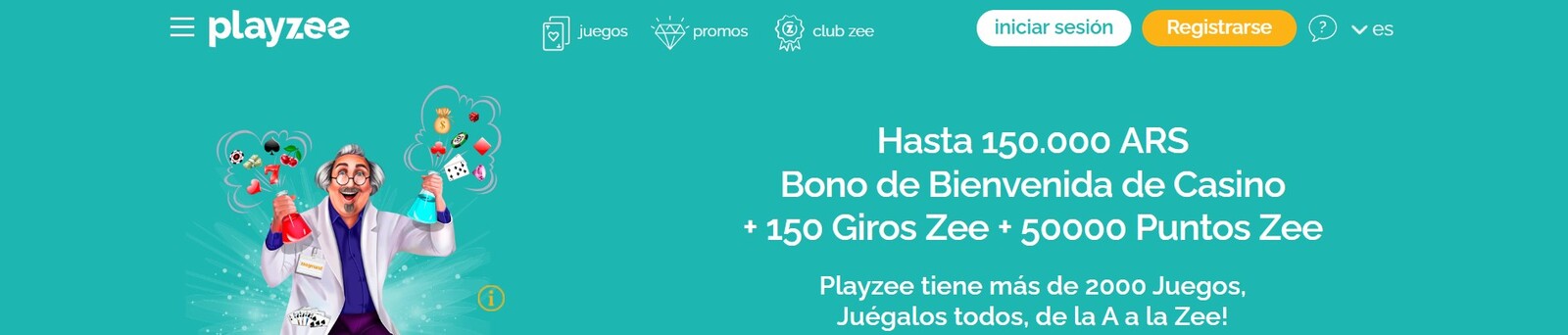 Bono de bienvenida en Playzee Casino online