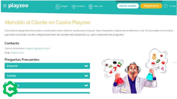 playzee casino registrarse paso