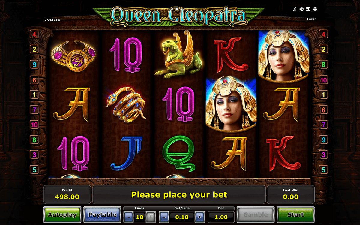 queen cleopatra novomatic tragamonedas gratis