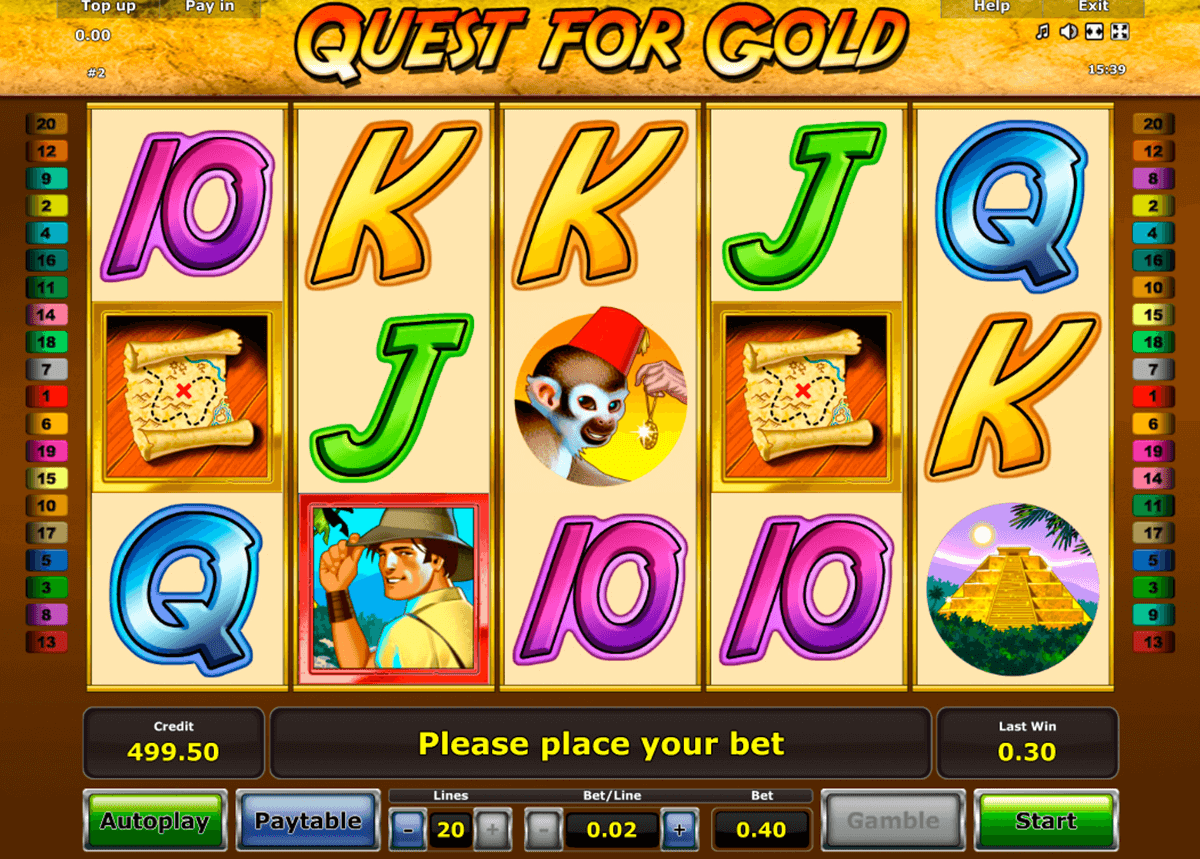 quest for gold novomatic tragamonedas gratis