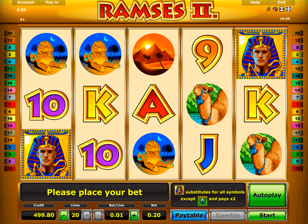 ramses ii novomatic tragamonedas gratis