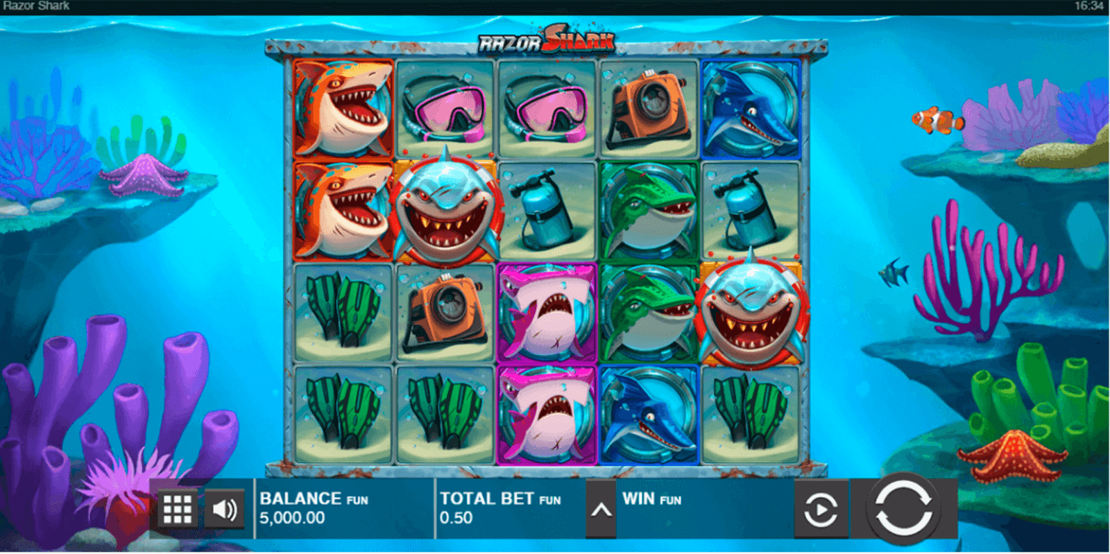 Tragamonedas gratis Razor Shark de Push Gaming